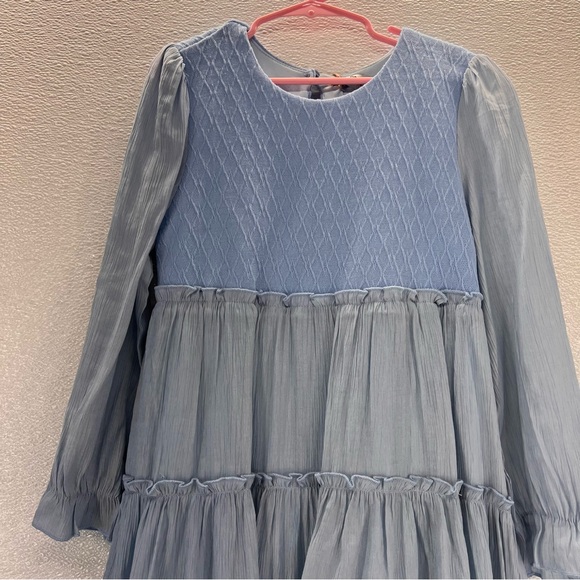 NWT GRACE KARIN Girls Long Sleeves Dress Crew Neck Tiered A Line Dresses Size 7Y - Picture 7 of 17